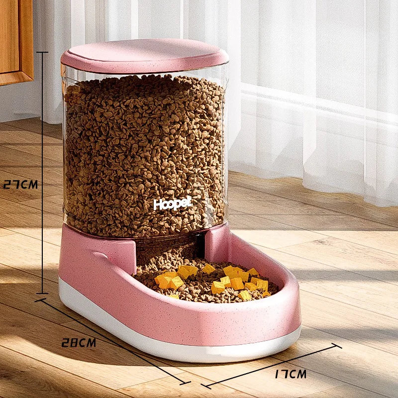 HOOPET Feeding Drinker Large Capacity Automatic Pet Supplies Wet Dry Dog Cat Feeder Drinking Bowl Dog Food Bowl Pet Supplies - AMULET RING STORE