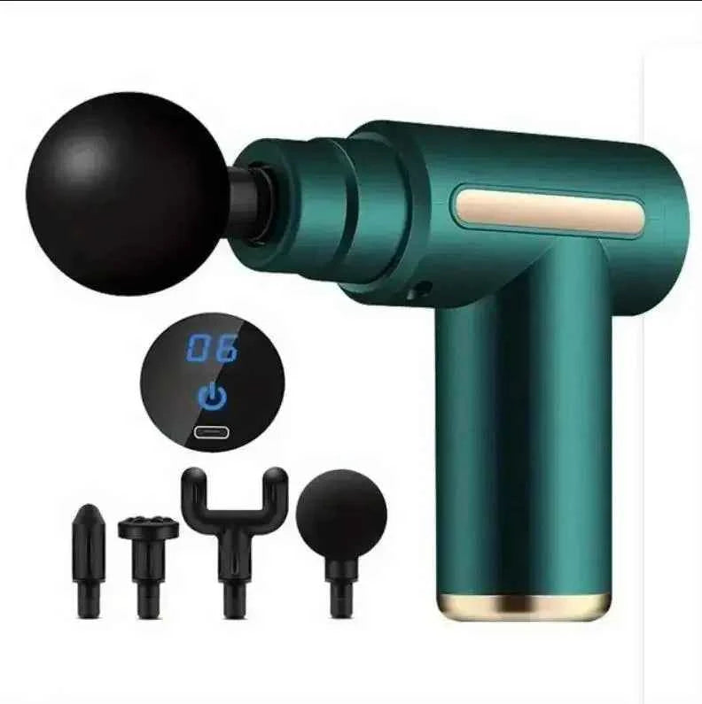 USB Mini Massage Gun Fascia Machine Muscle Relaxation Vibrating Gun Rod Massage Fitness Equipment Neck Grab Fascia Gun - AMULET RING STORE