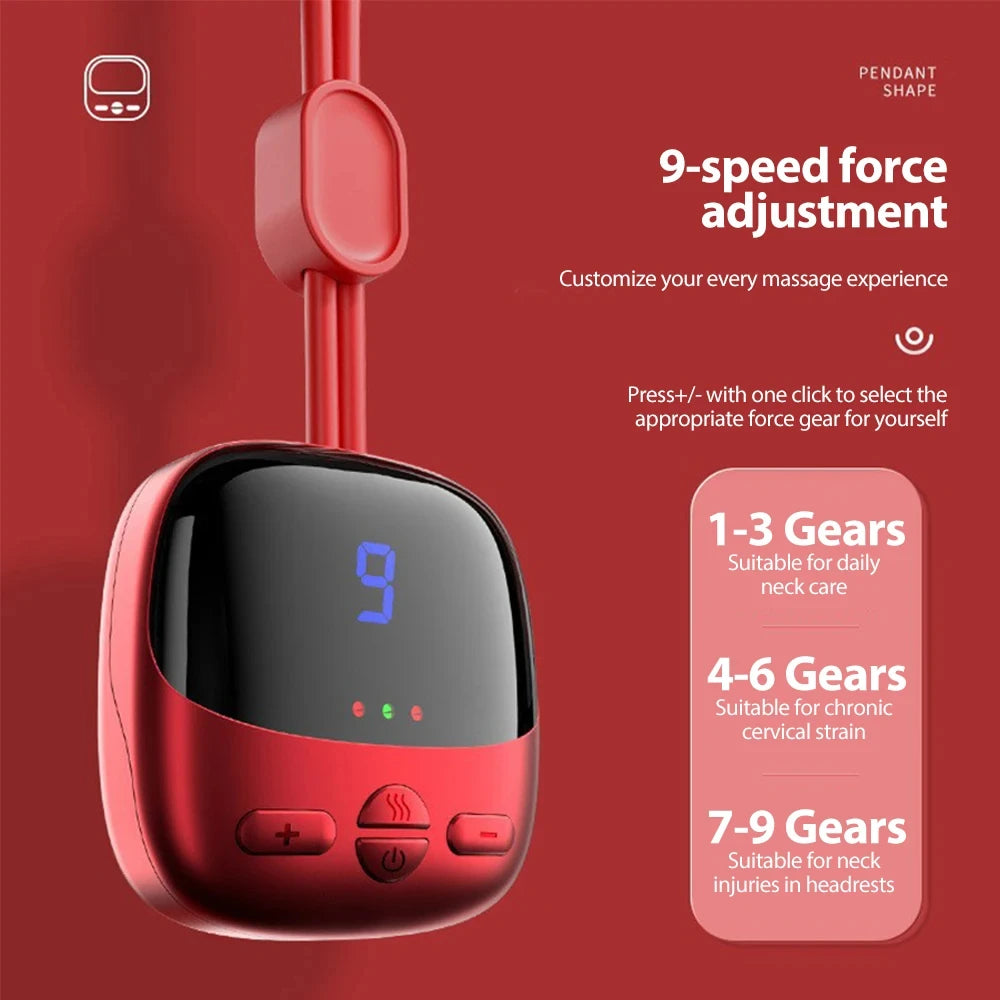Xiaomi Mini Hanging Neck Massager Smart With Hot Pulse TENS Massage EMS Portable Muscle Stimulator Relax Shoulder Spine Kneading