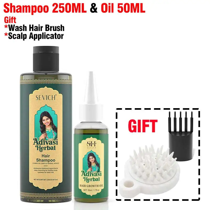 Ayurvedic Hair Growth Oil India Adivasi Organic Hair Growth Serum Anti Hair Loss Fast Regrowth Thicken Oils Hair Growth Products