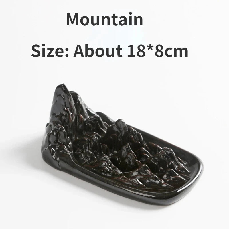 Backflow Incense Burner Ceramic Incense Burner Incense Burner Incense Utensils Tea Ceremony Zen Home Creative Small Ornaments - AMULET RING STORE