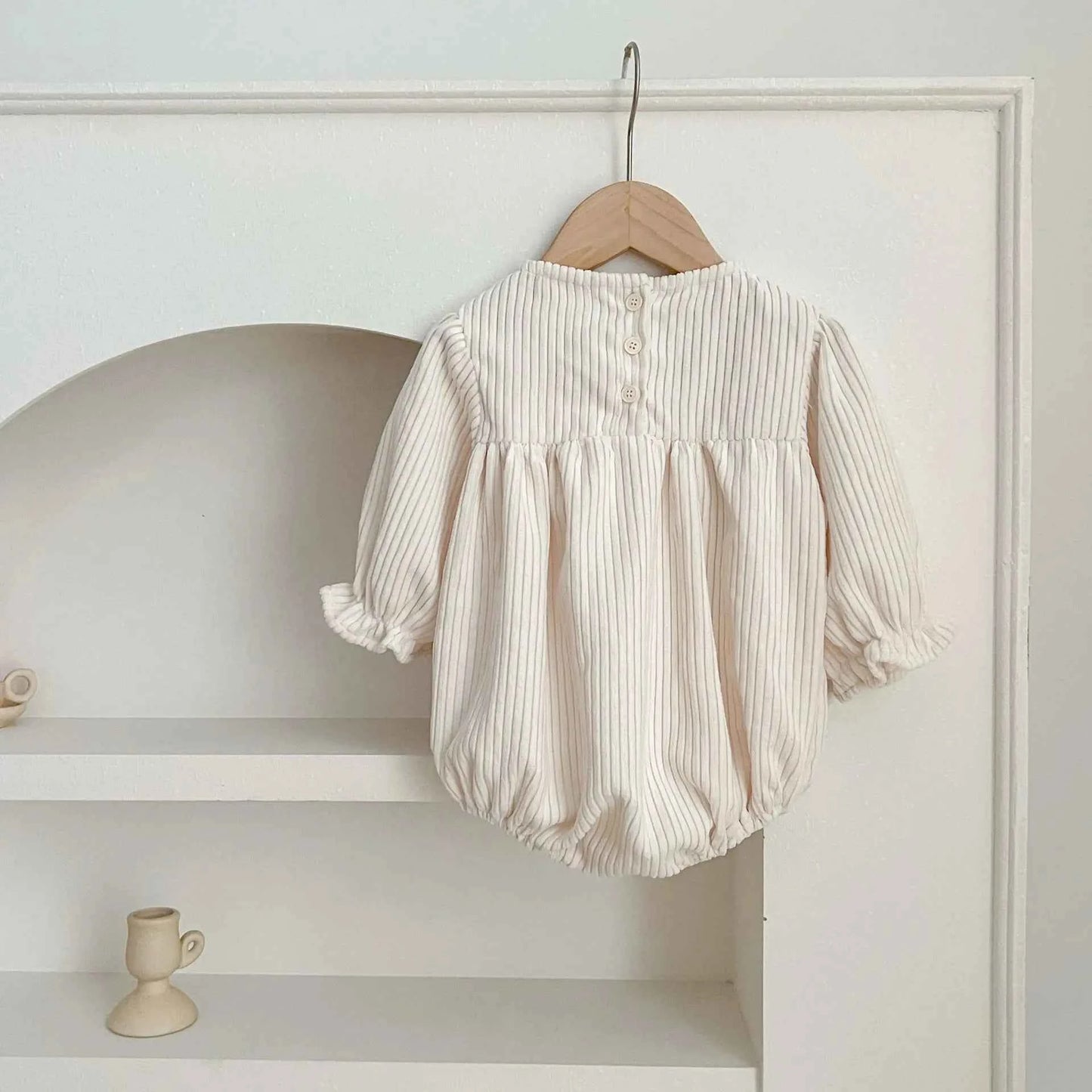 Autumn Toddler Baby Girl Romper Corduroy Long Sleeve Embroidered Flowers Newborn Baby Girl Jumpsuit Spring Baby Girl Clothing - AMULET RING STORE