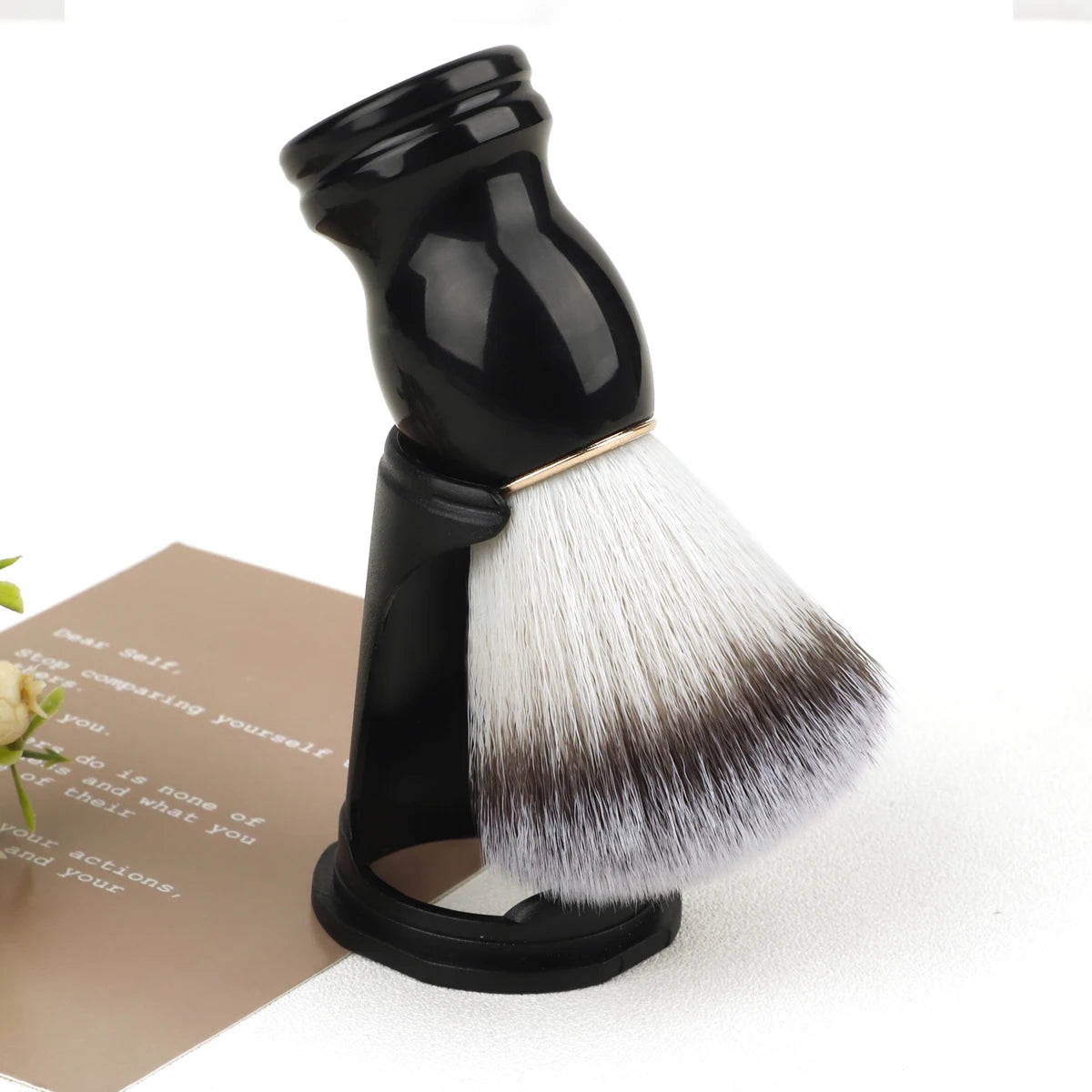 1pcs Brush Makeup Beard Shaving brushes Wooden Handle Bristle Hair Salon Barber Soap Foam Shave Men Facial Cleaning Tools - AMULET RING STORE