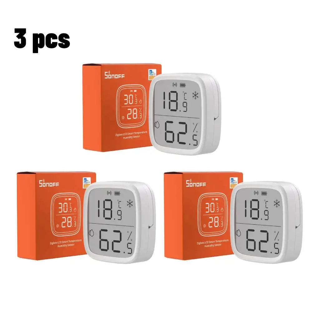 SONOFF SNZB-02D Zigbee LCD Temperature Humidity Sensor Diy Smart Home With TRVZB Works With Alexa Google Home Assistant mqtt - AMULET RING STORE