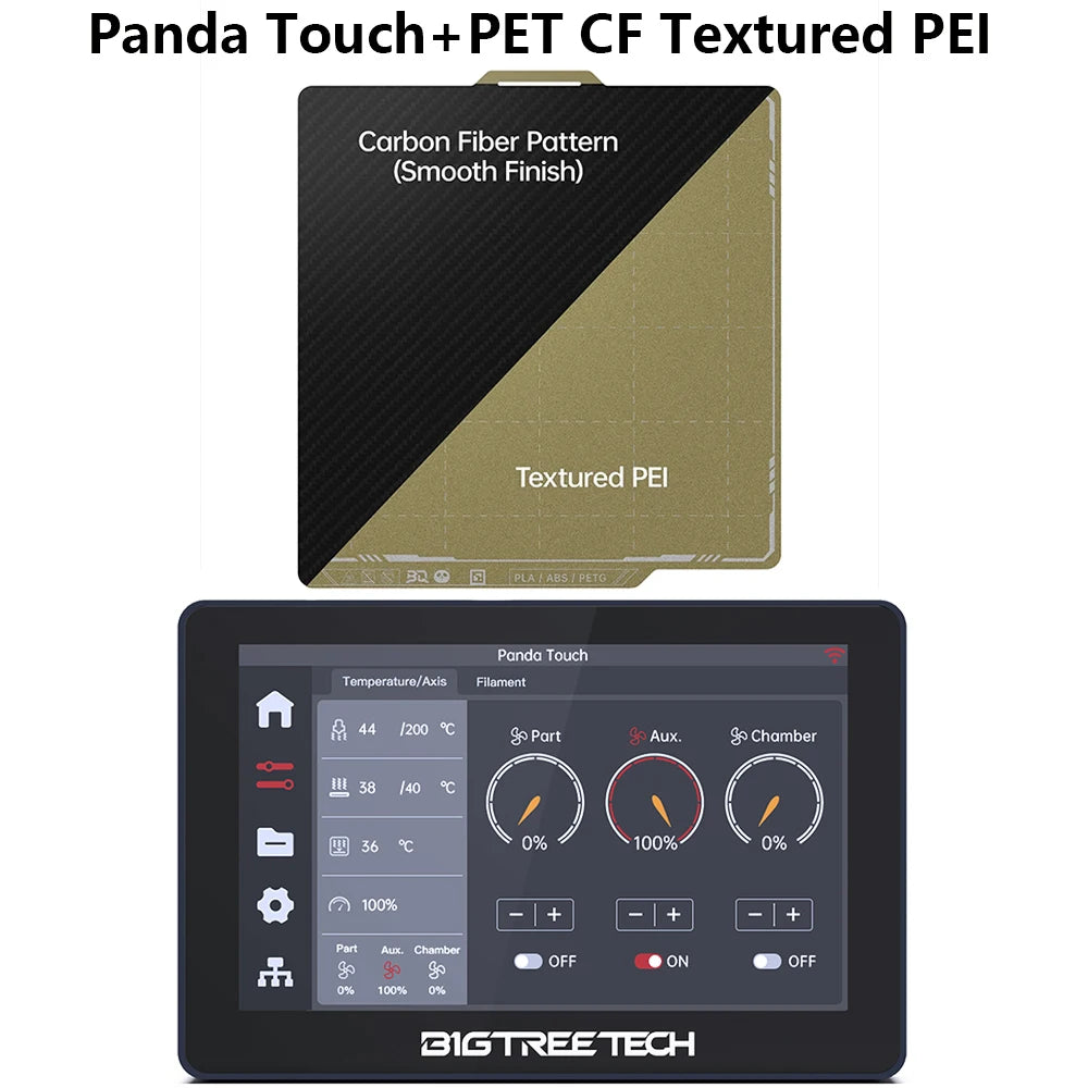 BIGTREETECH Panda Touch 5 Inch Touch Screen Multi-Printer Wireless Control Upgrade For Bambu Lab X1 P1 BambuLab A1 3D Printer