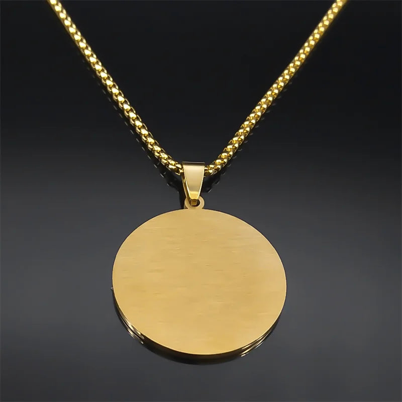 Muslim Arabic Quran Medal Necklace for Men & Women Body Protection Amulet