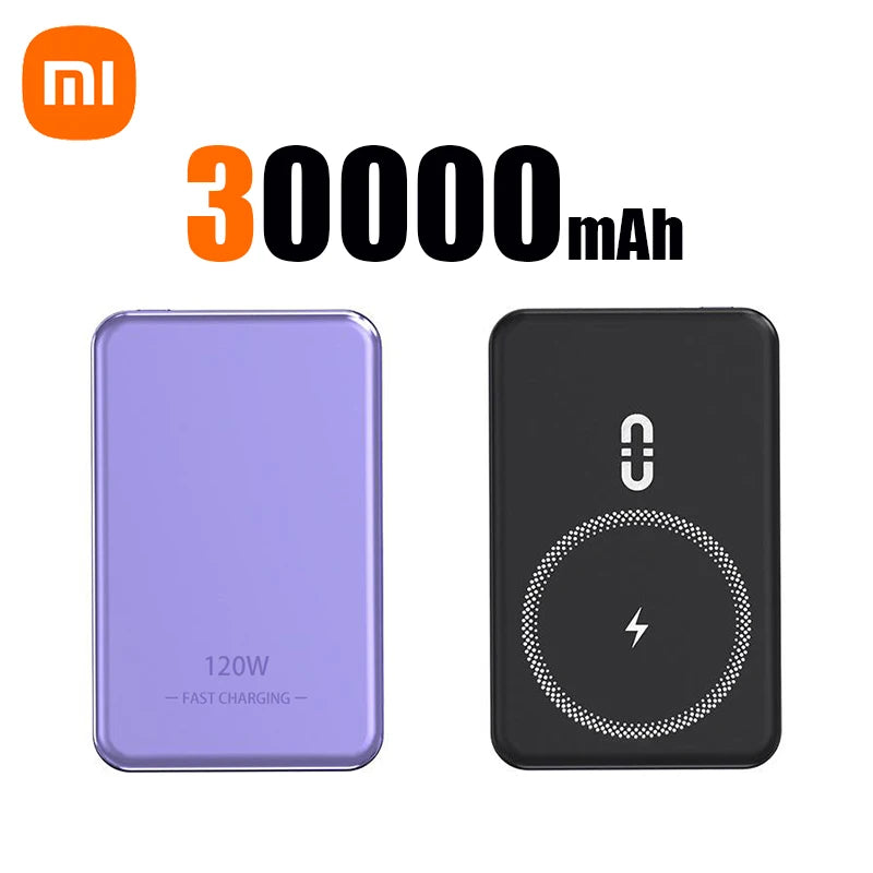 Xiaomi 120W Magnetic Power Bank 50000mAh Large Capacity Wireless Magnetic Fast Charger Portable Power Supply for iPhone Samsung