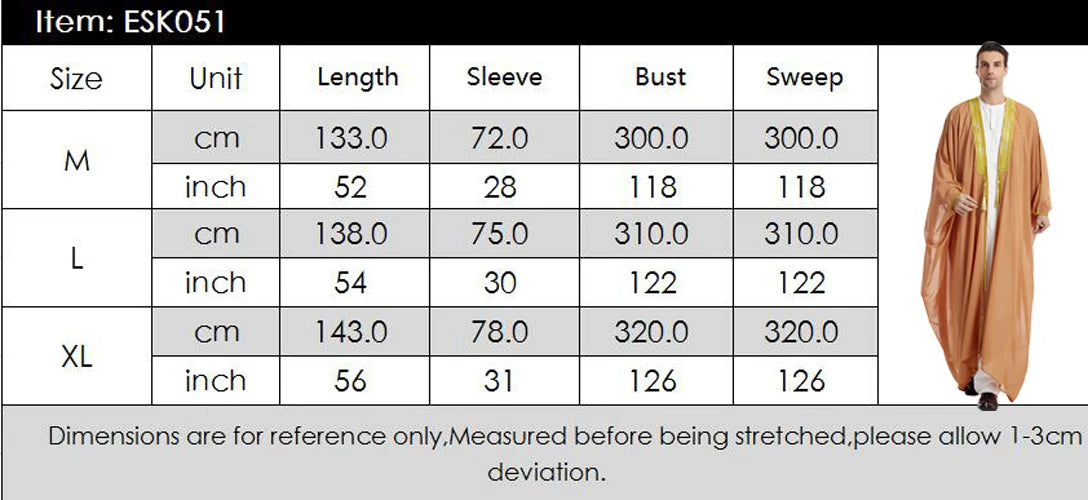 Islam Clothing Men Robe Kaftan Muslim Man Moroccan Casual Long Jubba Thobe Arabic Robe Middle East National Costume Eid Ramadan