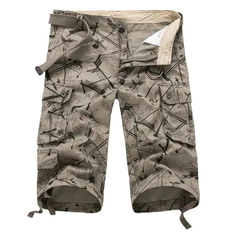 2025 Summner Fashion Cotton Mens Cargo Shorts Camouflage Male Shorts Multi-Pocket Casual Camo Outdoors Tolling Homme Short Pants