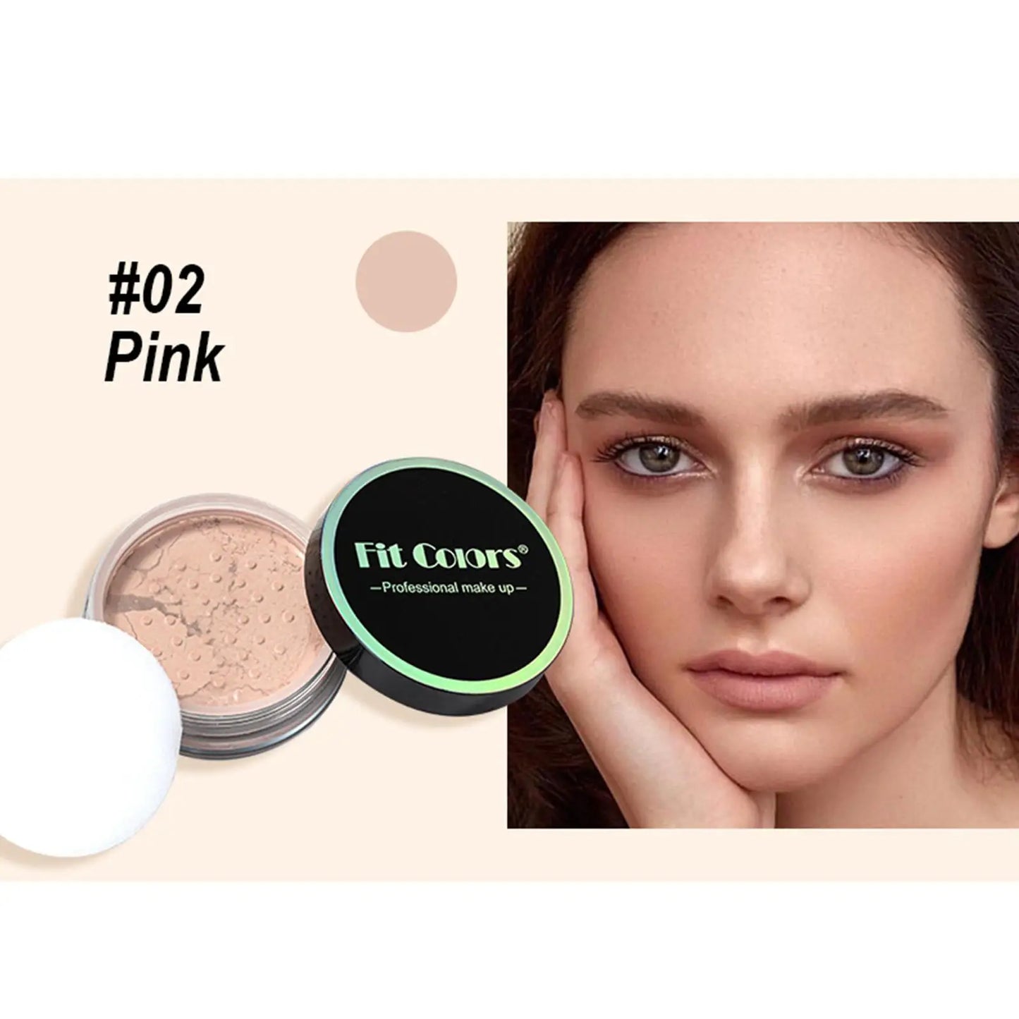 Korean Loose Powder Full Brightening Concealer Mineral Face Foundation Cosmetics Lasting Makeup Powder Compact Powder Pressed - AMULET RING STORE