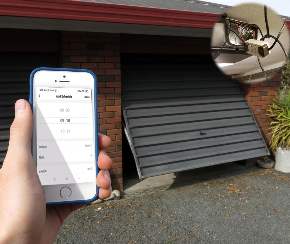 Tuya WiFi Switch Garage Door Controller Smart Door Opener Work with Alexa Google Home Smart Life Tuya APP Control No Hub Require - AMULET RING STORE