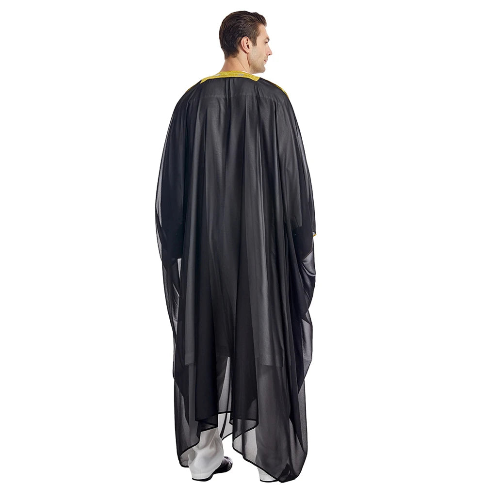 Islam Clothing Men Robe Kaftan Muslim Man Moroccan Casual Long Jubba Thobe Arabic Robe Middle East National Costume Eid Ramadan