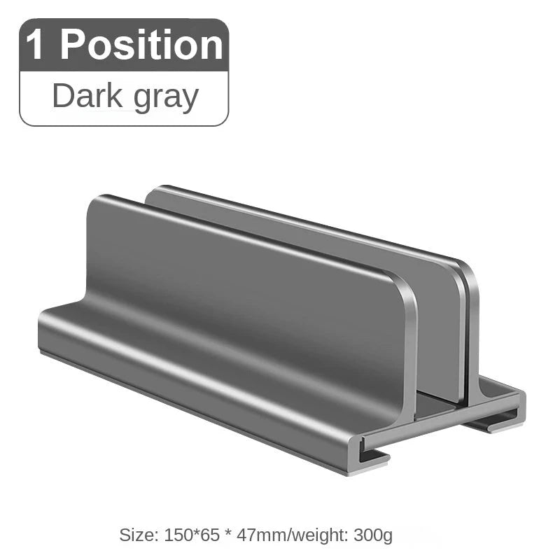 Laptop Stand Vertical Tool-Free Adjustable Aluminum Vertical Laptop Stand Holder Support Macbook Air Pro Laptop Accessories - AMULET RING STORE