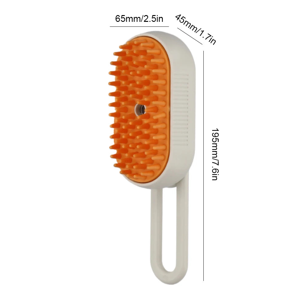 1-5pcs Cat Steam Brush USB Electric Water Spray Kitten Pet Comb Silicone Dog Bath Massage Brush with Liquid Grooming Supplies - AMULET RING STORE