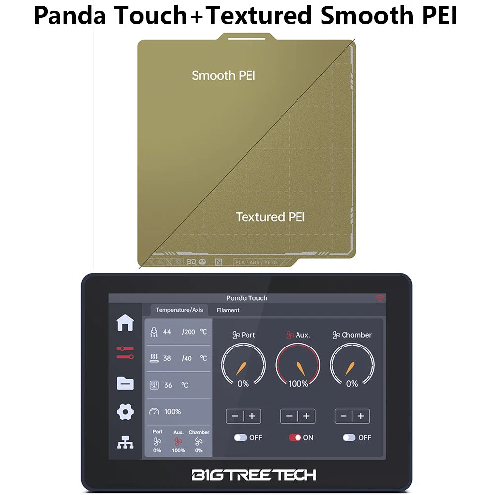 BIGTREETECH Panda Touch 5 Inch Touch Screen Multi-Printer Wireless Control Upgrade For Bambu Lab X1 P1 BambuLab A1 3D Printer