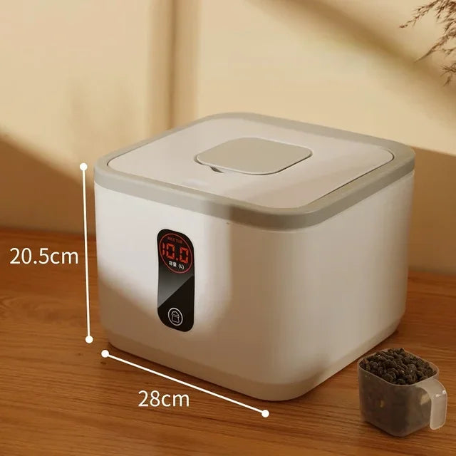 Pet Dog Food Storage Container Dry Cat Food Bucket Dog Food Box with Lid Insect Proof Moisture Proof Rice Box Grain Sealed Jar - AMULET RING STORE