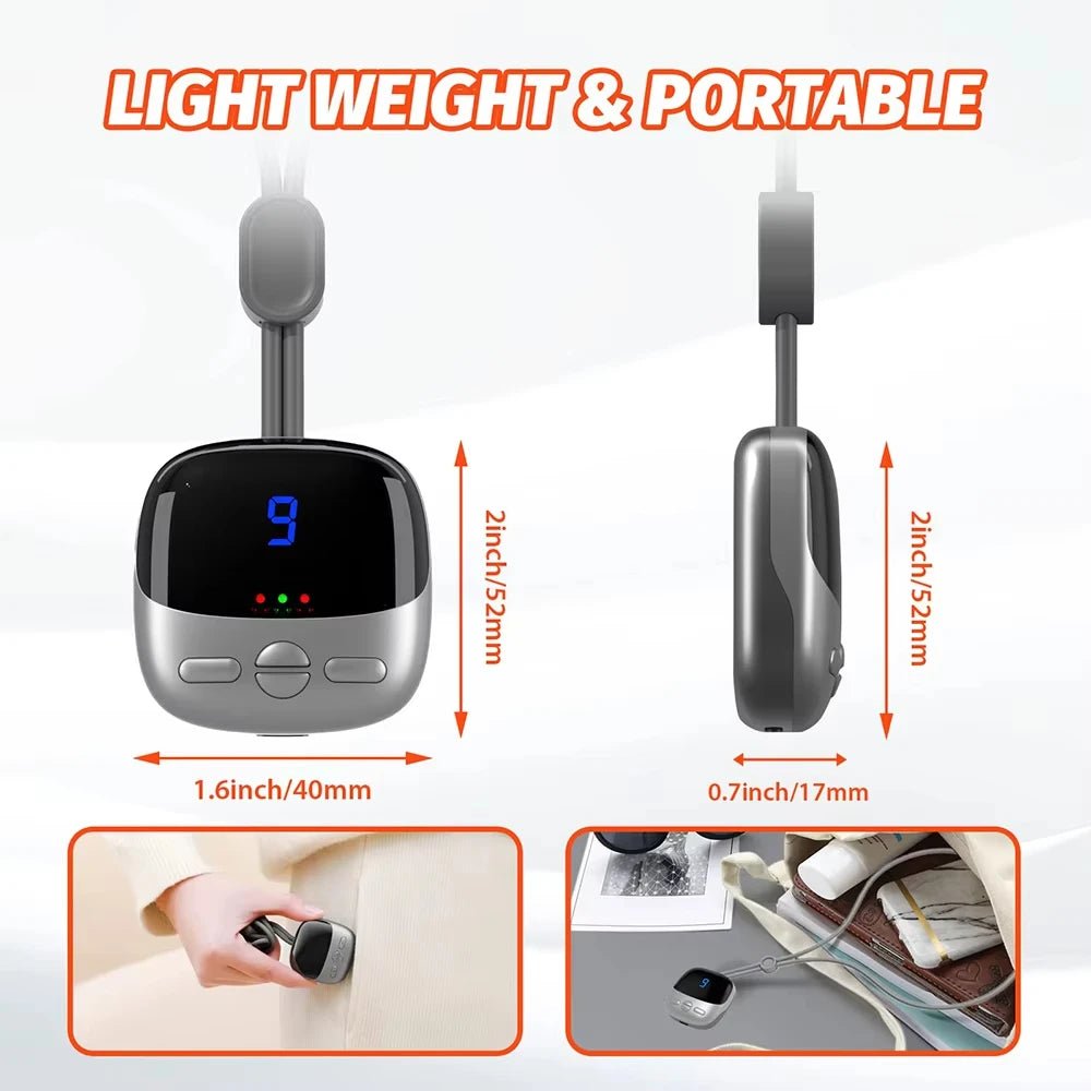 Xiaomi Mini Hanging Neck Massager Smart With Hot Pulse TENS Massage EMS Portable Muscle Stimulator Relax Shoulder Spine Kneading