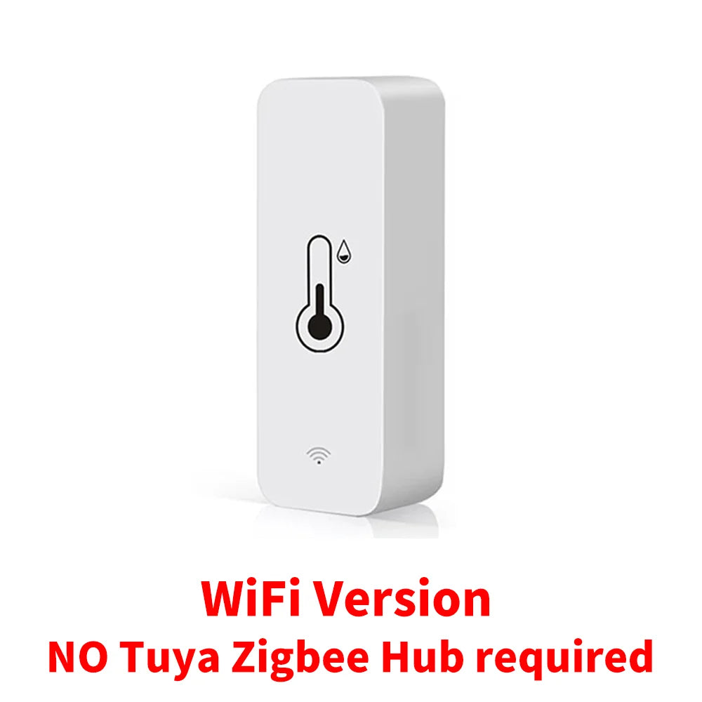 Tuya Zigbee/WiFi Temperature And Humidity Sensor Indoor Smart Home Smart Life Work With Alexa Google Assistant voice control - AMULET RING STORE
