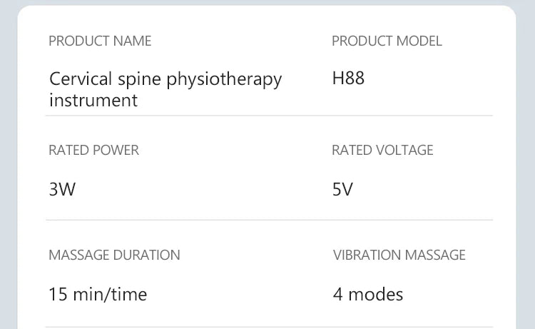 Vibration Neck Masssger Rechargeable Low Frequency Pulse Cervical Massager Smart Electric Neck Massager Hot Compress Massage