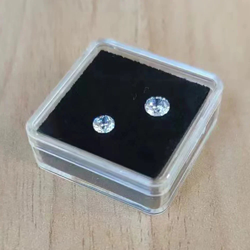 Loose Diamond Box Transparent Gemstone Storage Case Quality Pendant Beads Organizer Ring Earrings Gem Stone Gift Packaging Box - AMULET RING STORE