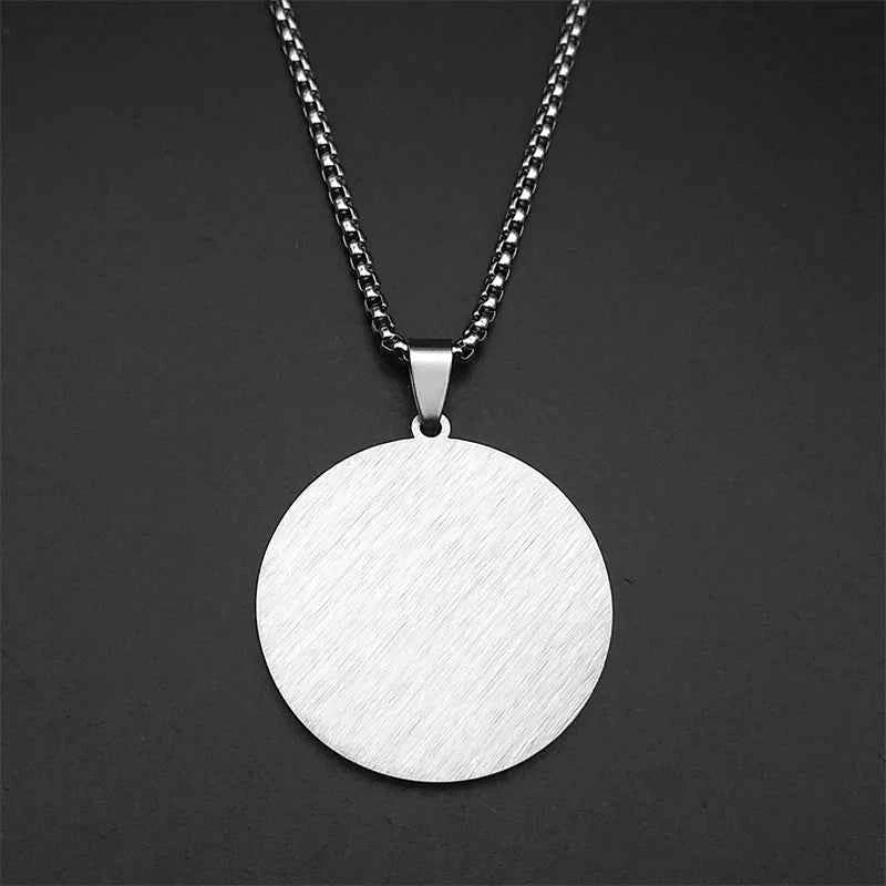Solomon Seal Hexagram Star David Pendant Necklace for Women Men Stainless Steel Gold Color Arabic Protection Amulet Jewelry