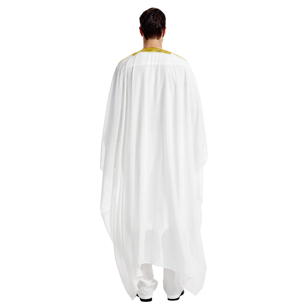 Islam Clothing Men Robe Kaftan Muslim Man Moroccan Casual Long Jubba Thobe Arabic Robe Middle East National Costume Eid Ramadan