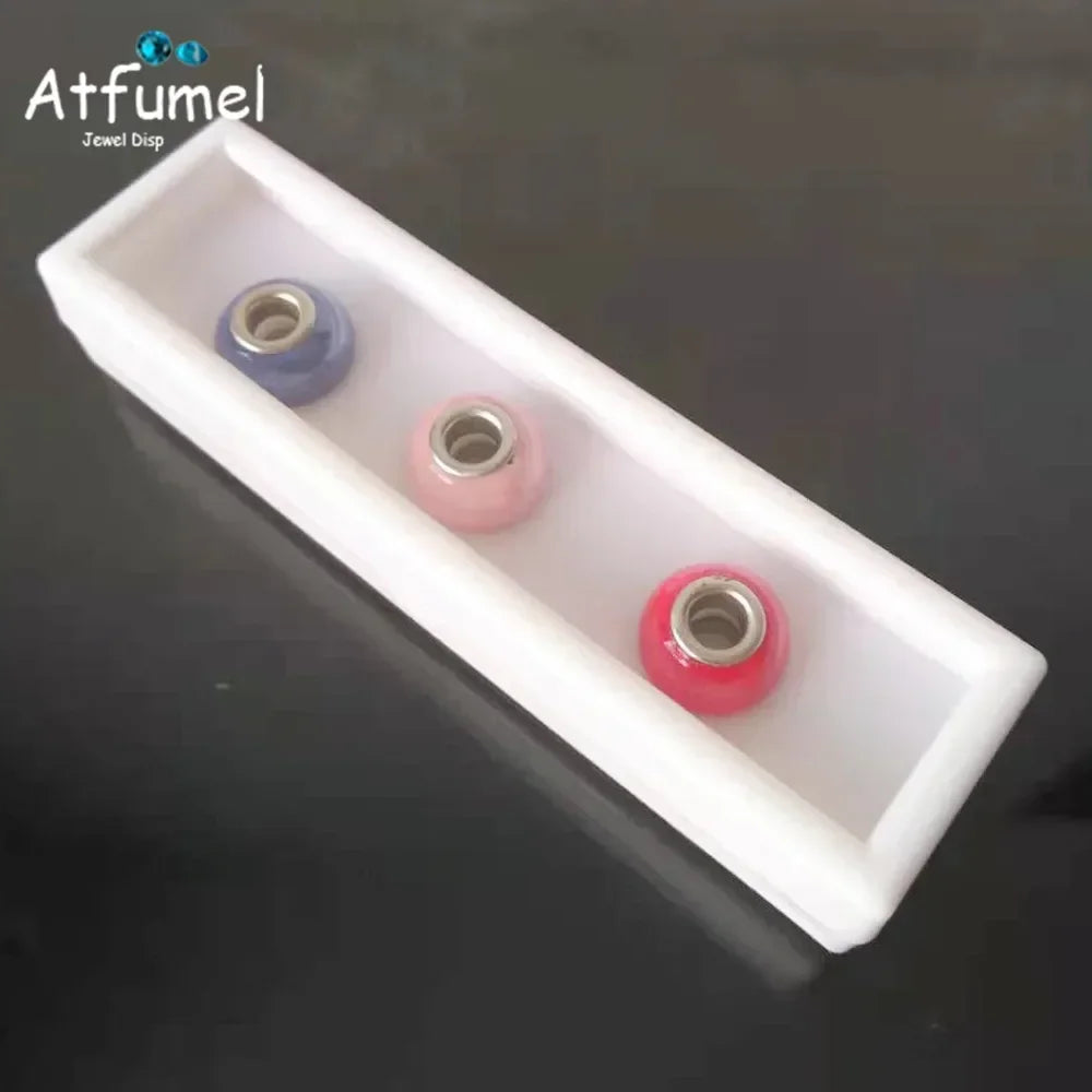 Transperant Square Diamond Jewelry Storage Box Stone Display Case Round Gemstone Organizer 1Pc Small Coin Ring Travel Gift Box - AMULET RING STORE