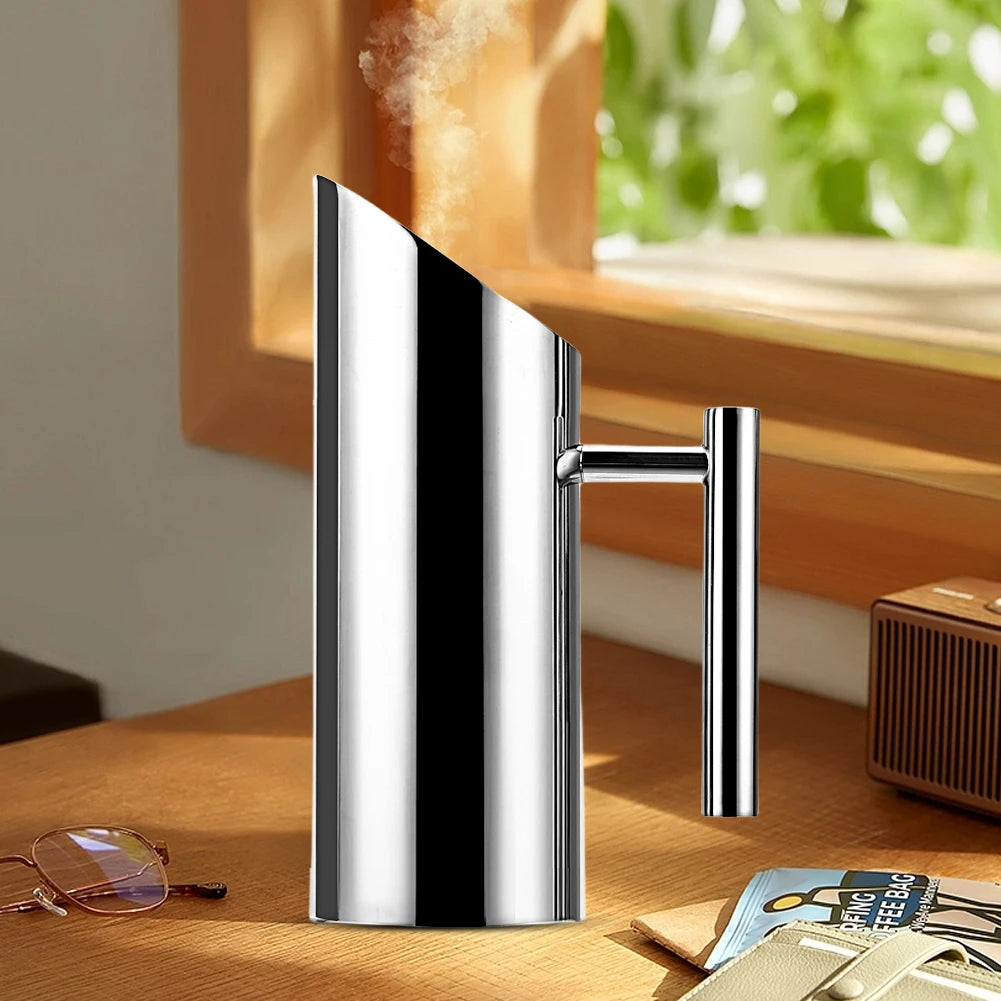 1/2L Kitchen Cold Wine Pitcher Stainless Steel Wine Divider Container Drink Pot Fruit Juice Pitcher for Bar Hotel KTV Restaurant