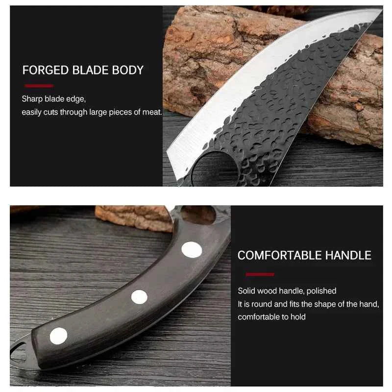 Boning Knives Chef Cooking Slicing Meat Fruit Fish Fillet Kitchen Knives Stainless Steel Hand Forge Blade Utility Barbecue Knife