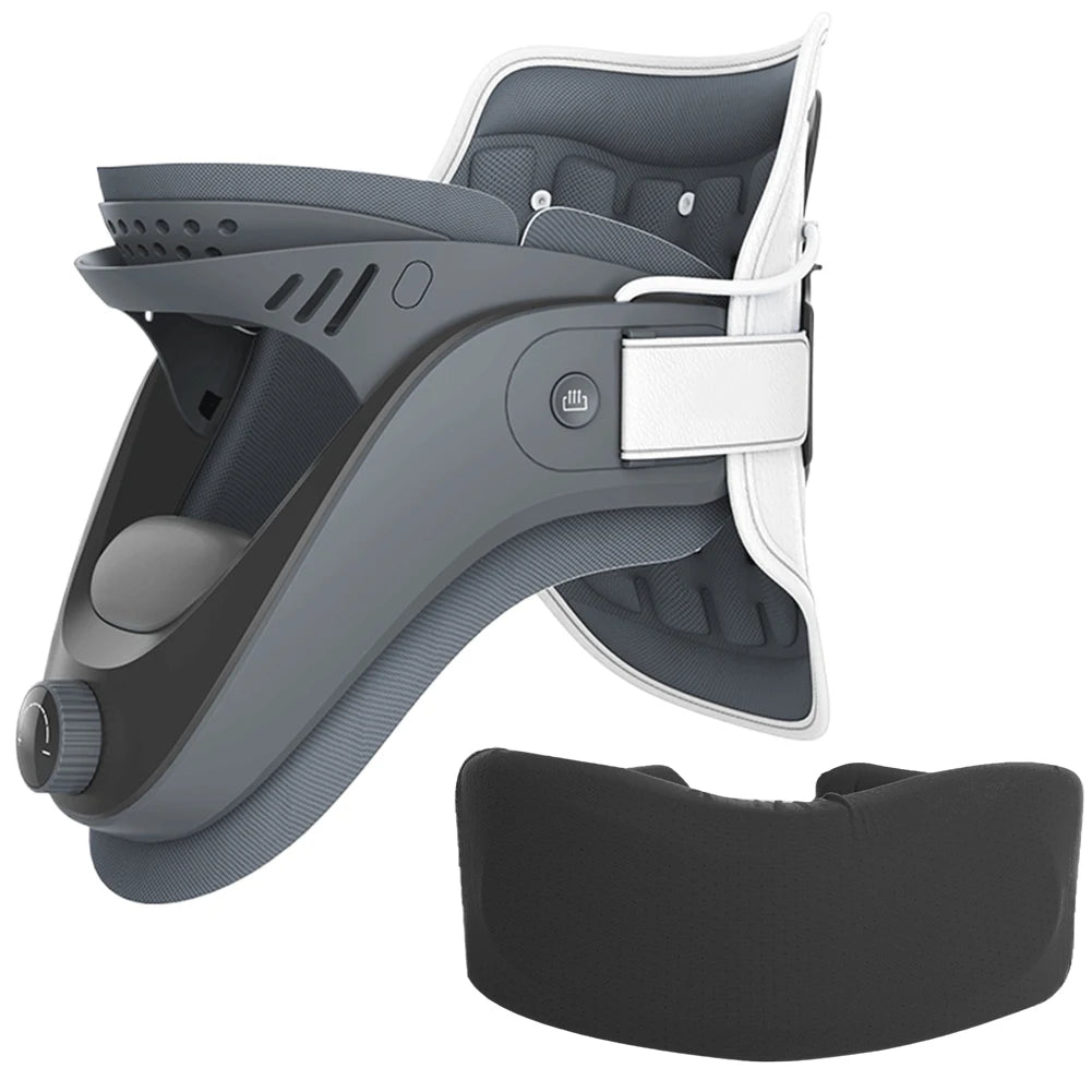 Cervical Traction Device & Neck Brace Set Neck Stretcher Adjustable Neck and Shoulder Relaxer Comfortable for Home Travel Office - AMULET RING STORE