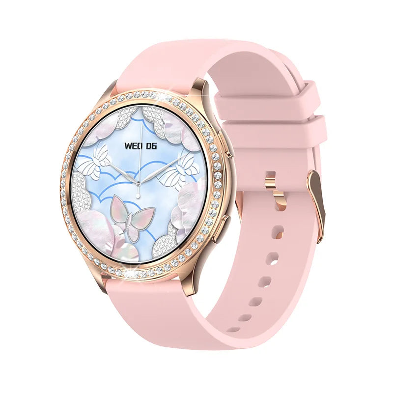 Smartwatch Women 1.32-inch IPS Screen Custome Watch Face BT Calls AI Voice Assistant Female Menstrual Period Management Mointor