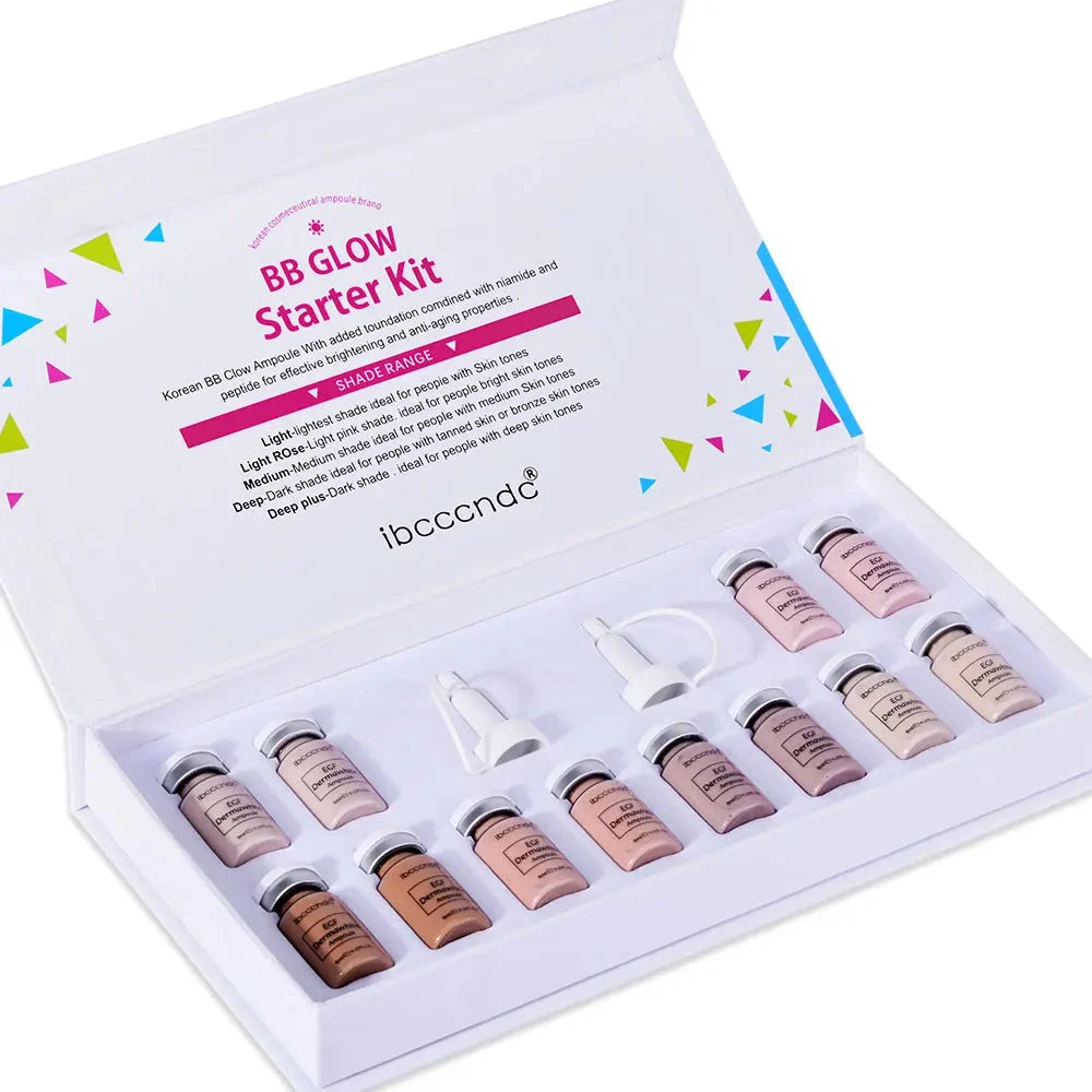 Korea BB Cream Glow Beginner Starter Kit Niacinamide/Peptide Face Skin Care Serum Essence