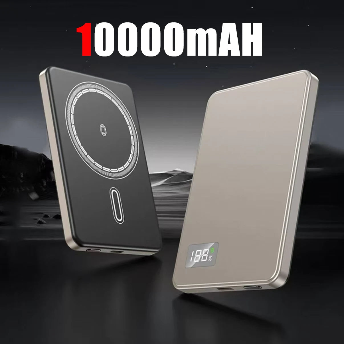 VIVO 50000mAh Portable Magnetic Wireless Power Bank PD22.5W Fast Charging External Battery for Magsafe For iPhone Samsung Xiaomi