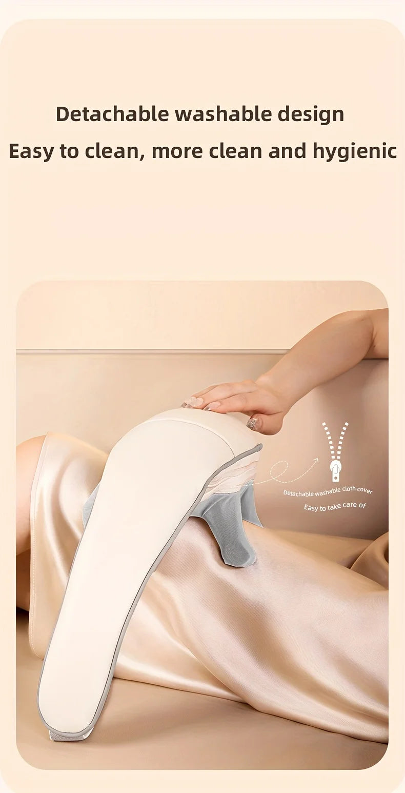 Shoulder and neck massager, capable of deep hot compress, finger pressure wireless massage shawl, electric kneading massager