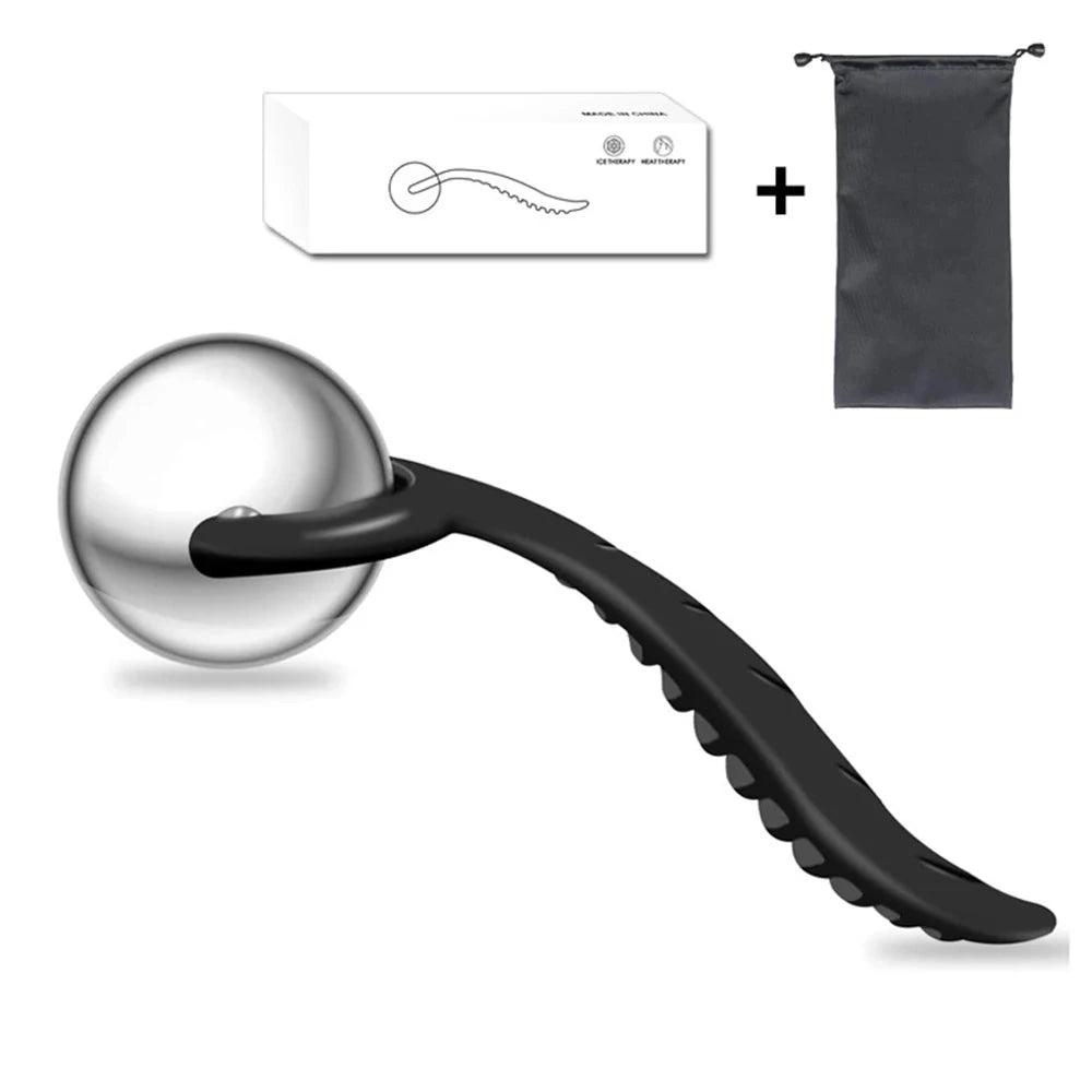 Cold Massage Ball Roller Stainless Steel Facial Ice Globes Physical Therapy Ice Ball For Muscle Pain Relief Facial Body Massager