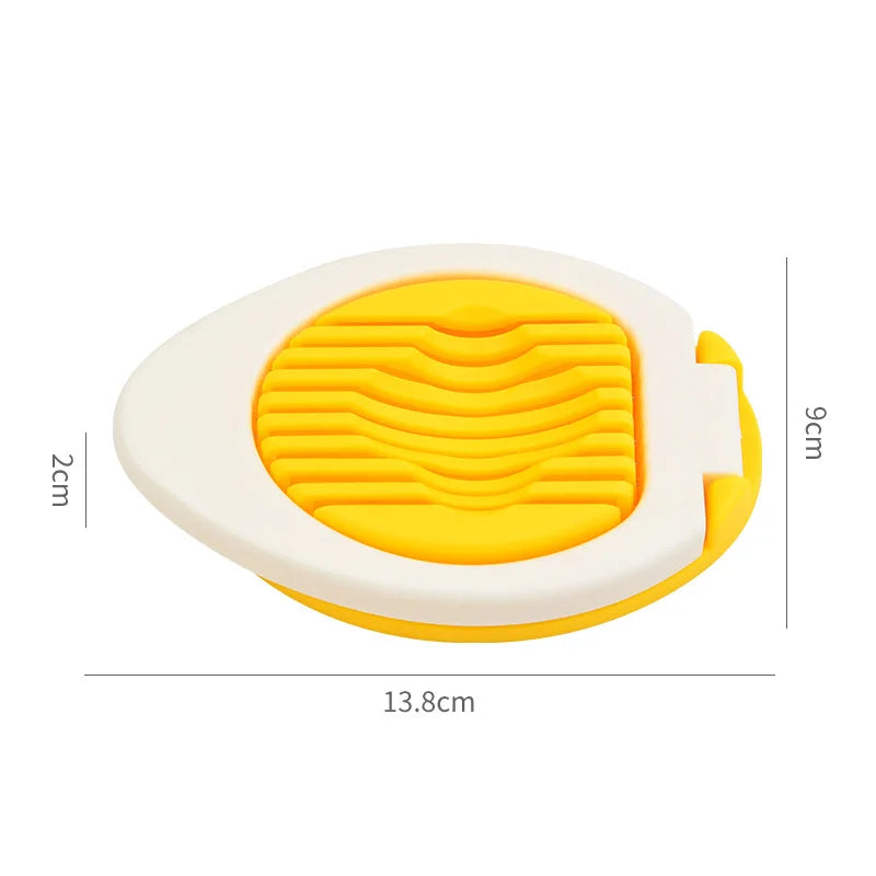 1pc Stainless Steel Multi-purpose Egg Cutter Light and Convenient Creative Egg Slicer Egg Divider Kitchen Accessory