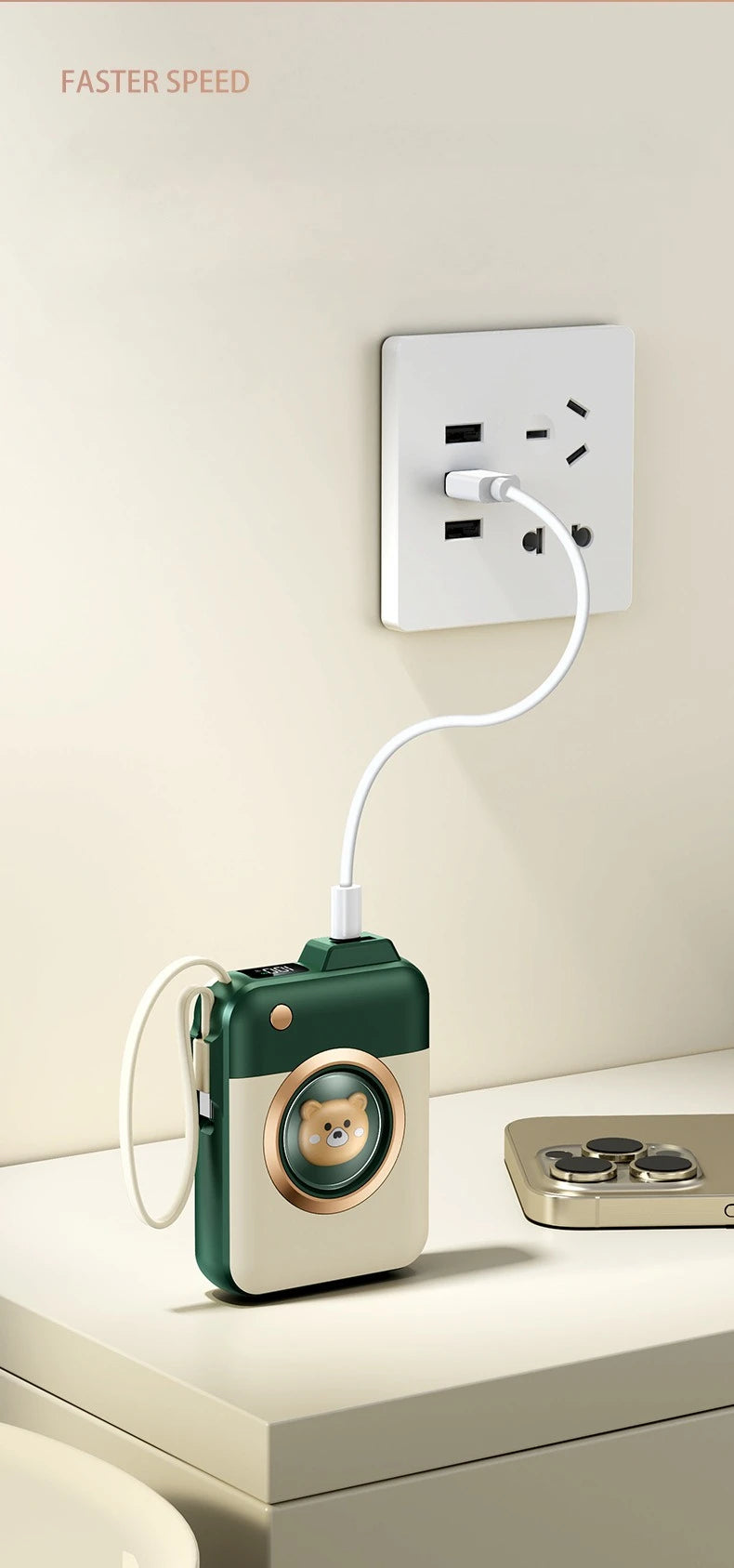 20000mAh 22.5w Fast Charging Large Capacity Mini Power Bank Portable External Battery Charger for Xiaomi Samsung Huawei