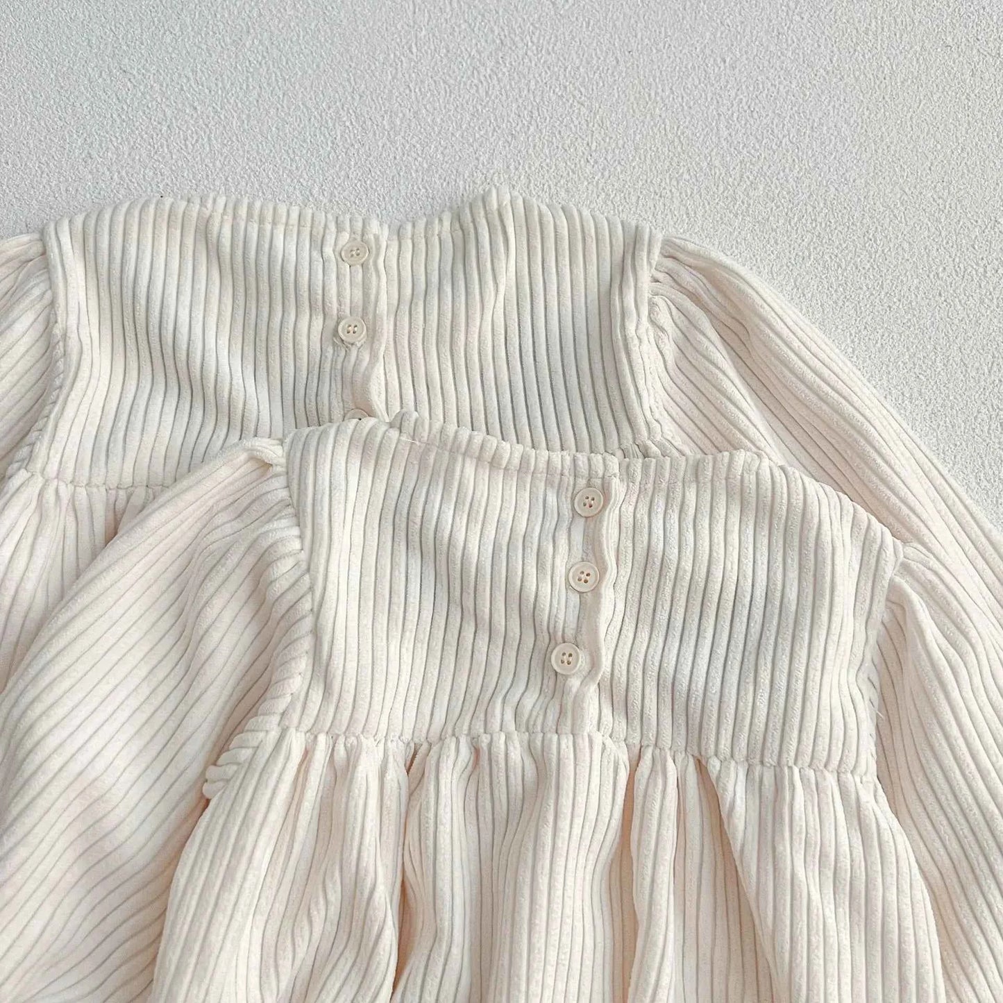 Autumn Toddler Baby Girl Romper Corduroy Long Sleeve Embroidered Flowers Newborn Baby Girl Jumpsuit Spring Baby Girl Clothing - AMULET RING STORE