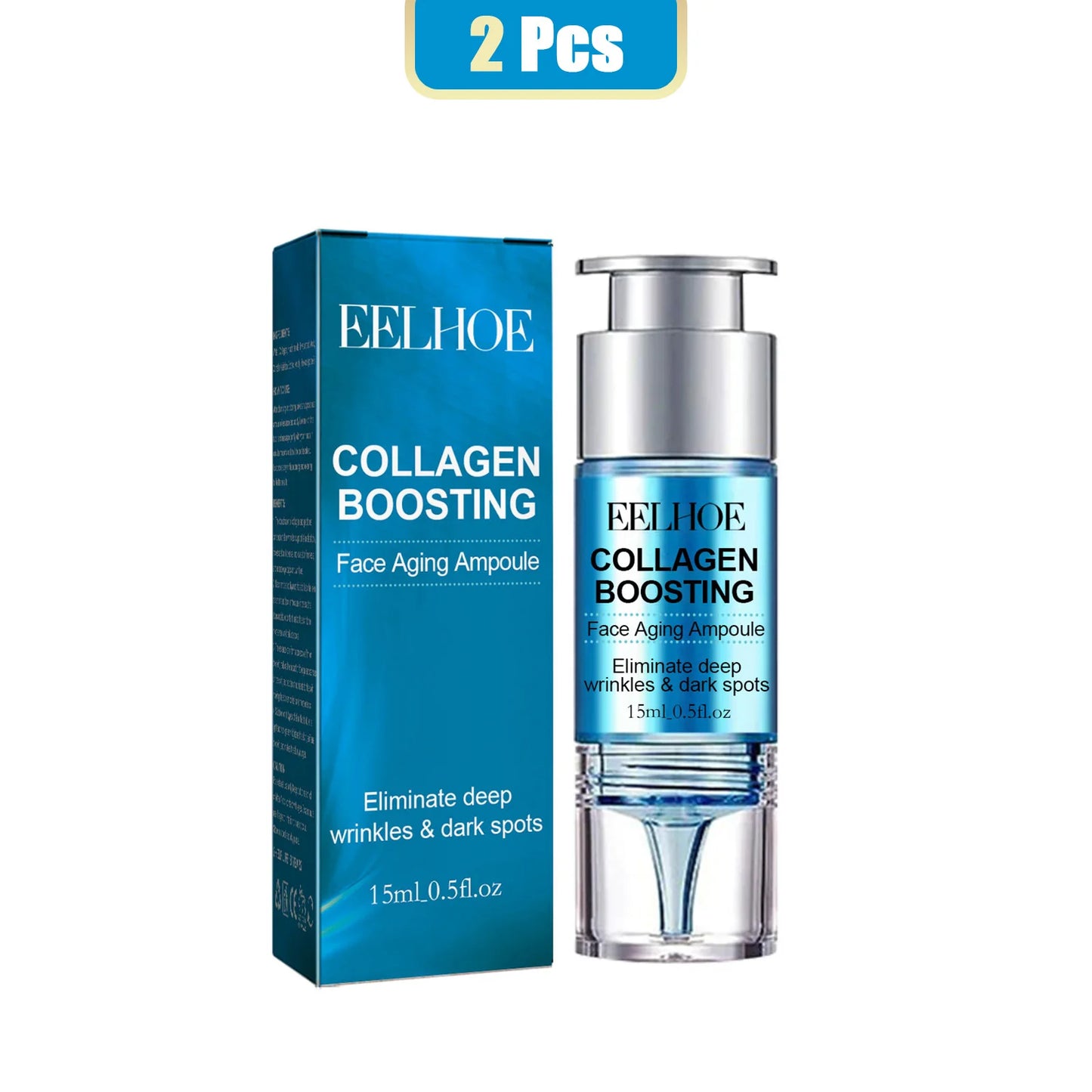 EELHOE Collagen Face Serum Ampoule Centella Anti-Aging Moisturizing Firming Skin Restore Elasticity Fade Fine Lines Skin Care