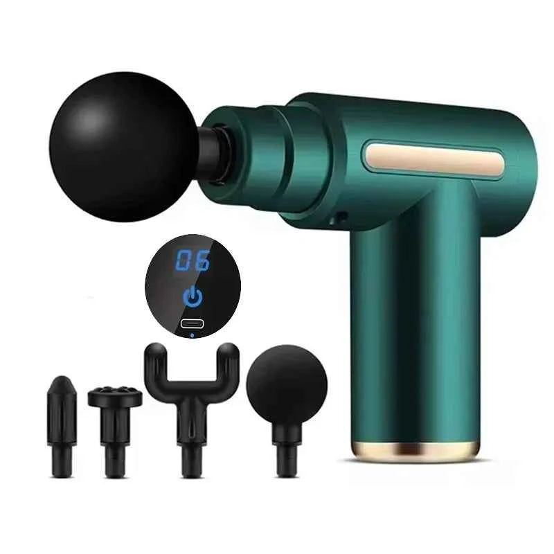 USB Mini Massage Gun Fascia Machine Muscle Relaxation Vibrating Gun Rod Massage Fitness Equipment Neck Grab Fascia Gun - AMULET RING STORE