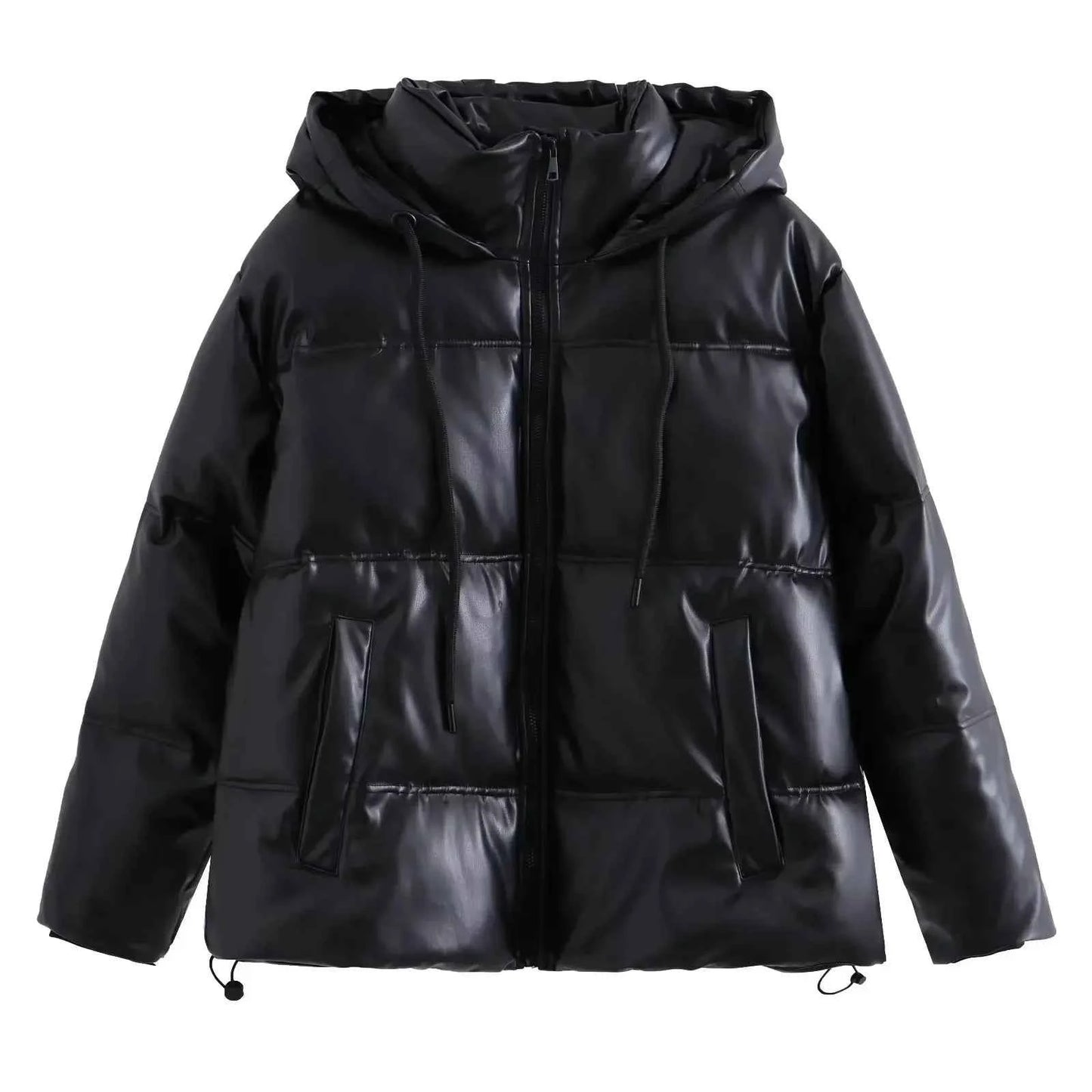 Winter Women's Cold Coat Winter Jackets For Women 2023 Warm Leather PU Parkas Winter Coat Promotion Female Outerwear