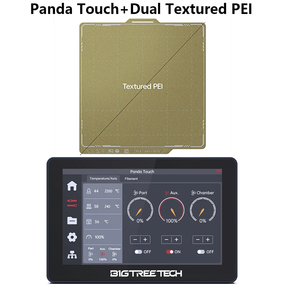 BIGTREETECH Panda Touch 5 Inch Touch Screen Multi-Printer Wireless Control Upgrade For Bambu Lab X1 P1 BambuLab A1 3D Printer