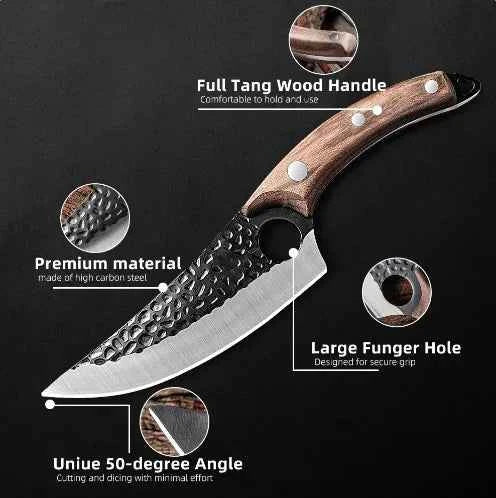 Boning Knives Chef Cooking Slicing Meat Fruit Fish Fillet Kitchen Knives Stainless Steel Hand Forge Blade Utility Barbecue Knife