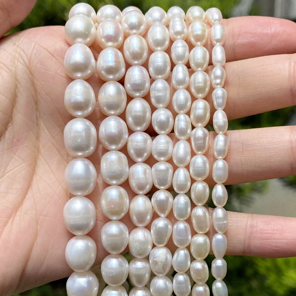 Natural Freshwater Pearl Beads High Quality Irregular Shape Punch Loose Beads for Jewelry Making DIY Necklace Bracelet - AMULET RING STORE