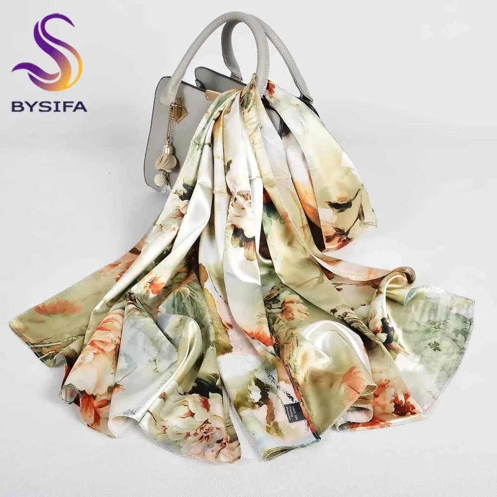 New Spring Fall Pink Rose Silk Scarf Shawl Printed Winter Fashion Women Neck Scarf Floral Design Long Scarves Wraps 160*70cm