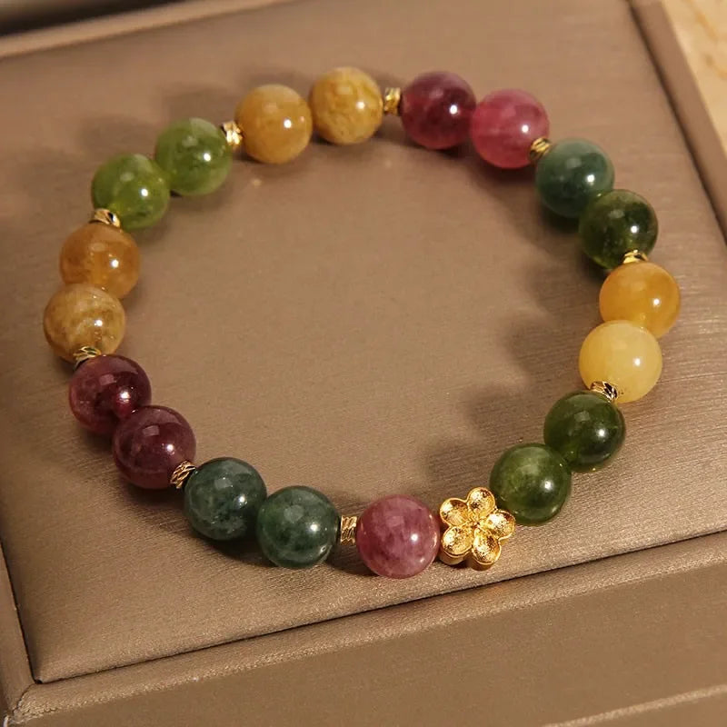 Natural Jade Agate Flower Bracelet Exquisite Sexy Young Girls Fashion Real Jewelry Best Selling Holiday Gifts