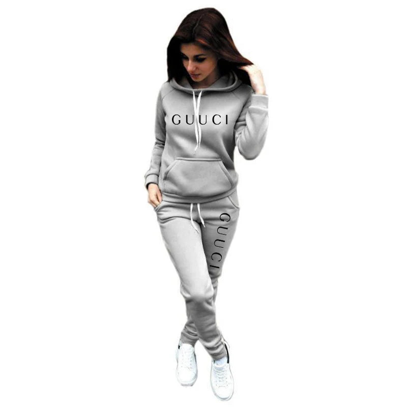 2025 Hot Sale Women Fashion Tracksuit Hoodies and Sweatpants High Quality Ladies Daily Casual Sports Jogging Suit Hooded Outfits - AMULET RING STORE