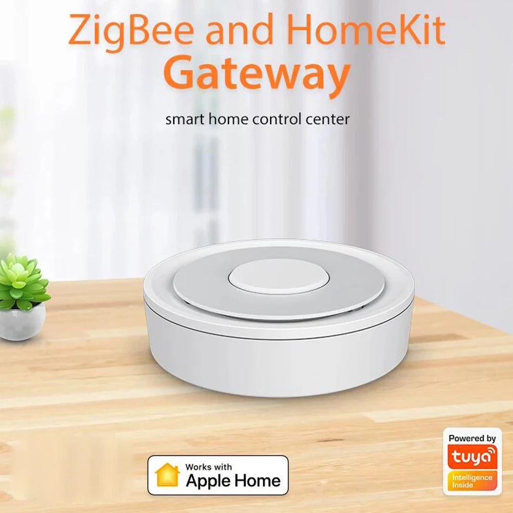 2 in 1 HomeKit Tuya Wire ZigBee Gateway Hub Smart Home Bridge Remote Control Works with Apple HomeKit Or Tuya Smart APP - AMULET RING STORE
