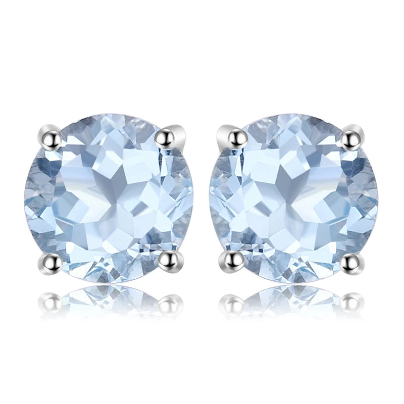 JewelryPalace Rose Gold Yellow Gold Plated Oval Natural Amethyst Citrine Garnet Topaz Peridot 925 Sterling Silver Earrings Woman