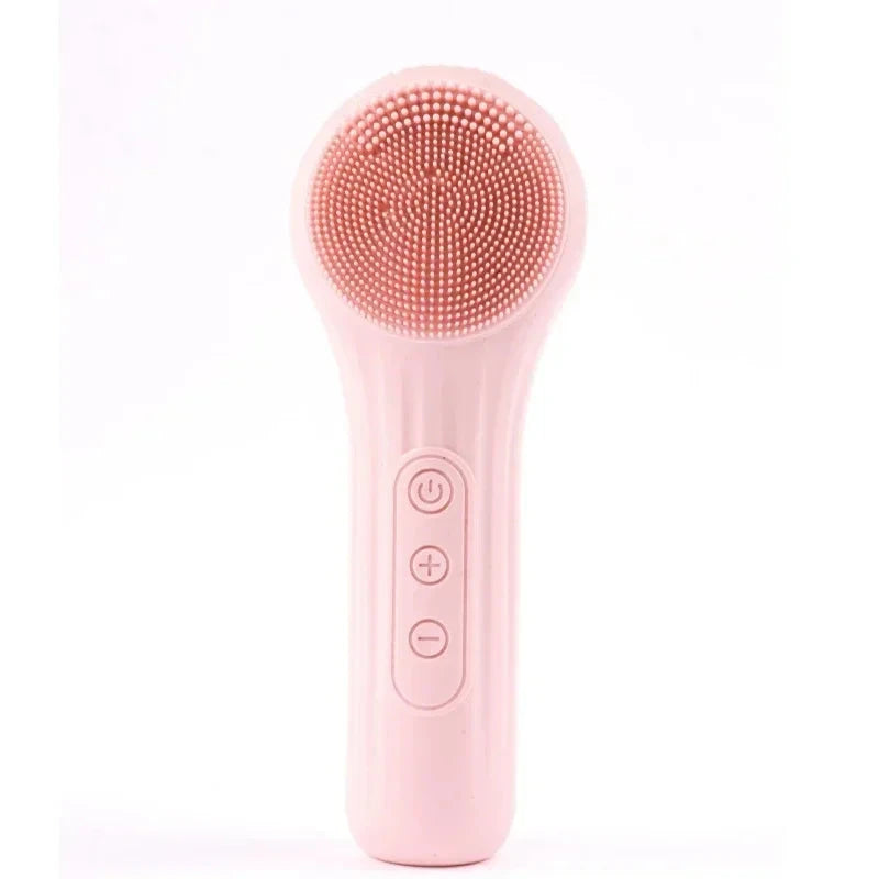 Electric Facial Cleansing Brush Sonic IPX7 Waterproof Silicone Face Scrubber Exfoliator Vibration Massager Deep Cleansing Care